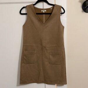 Max London Studio Tan Suede Mini Dress